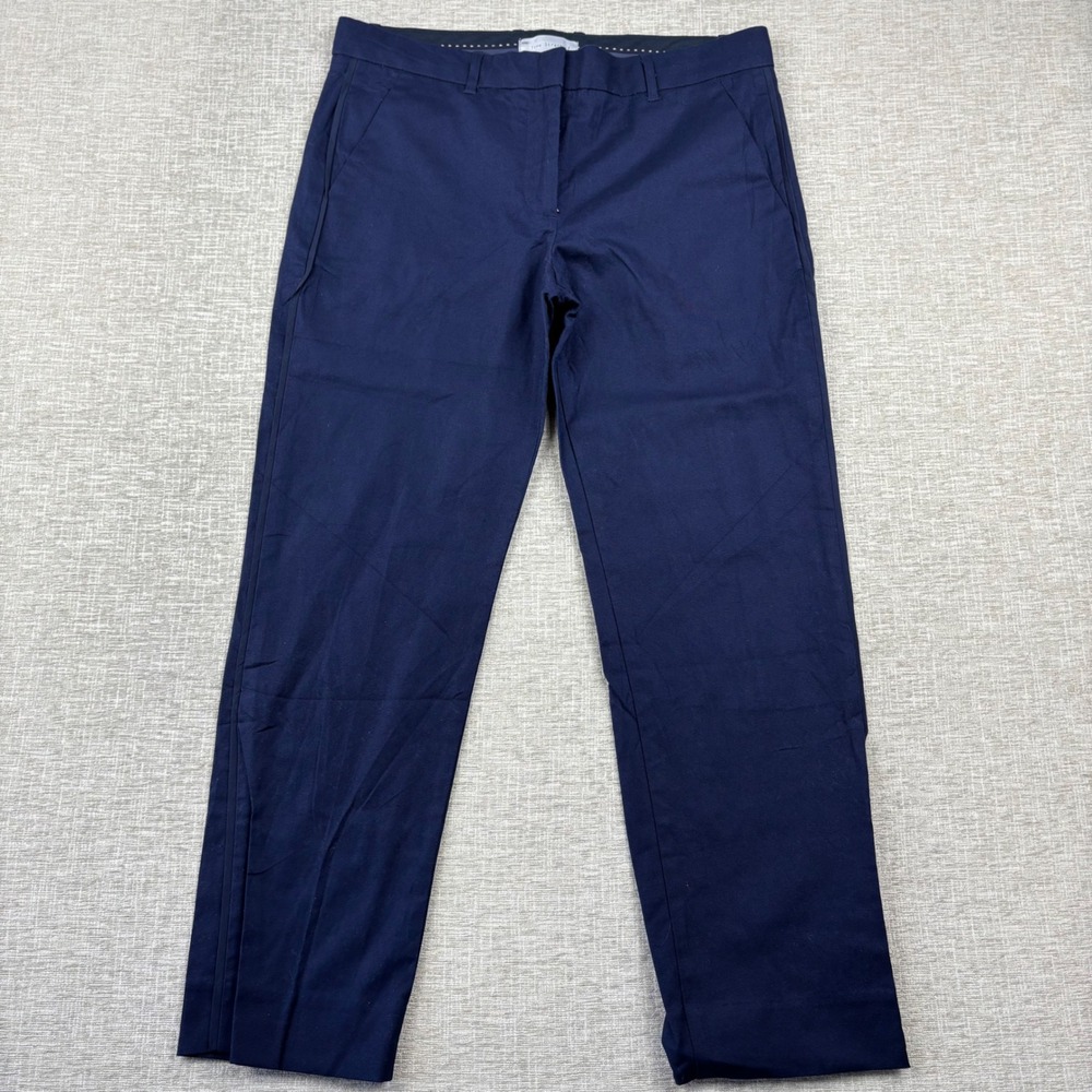 Gap True Straight Navy Blue Stretch Trousers Womens Size 6A Straight Leg Pants